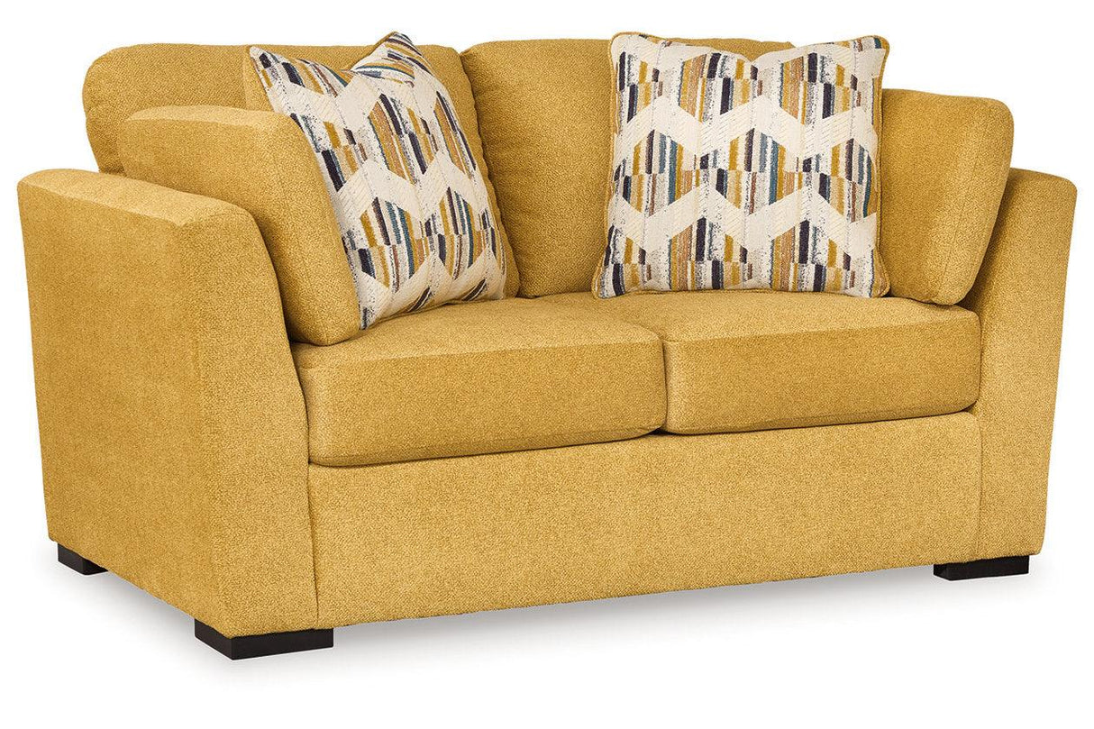 Keerwick Sunflower Sofa & Loveseat by Ashley at Eve Furniture