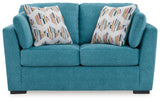 Keerwick Teal Loveseat