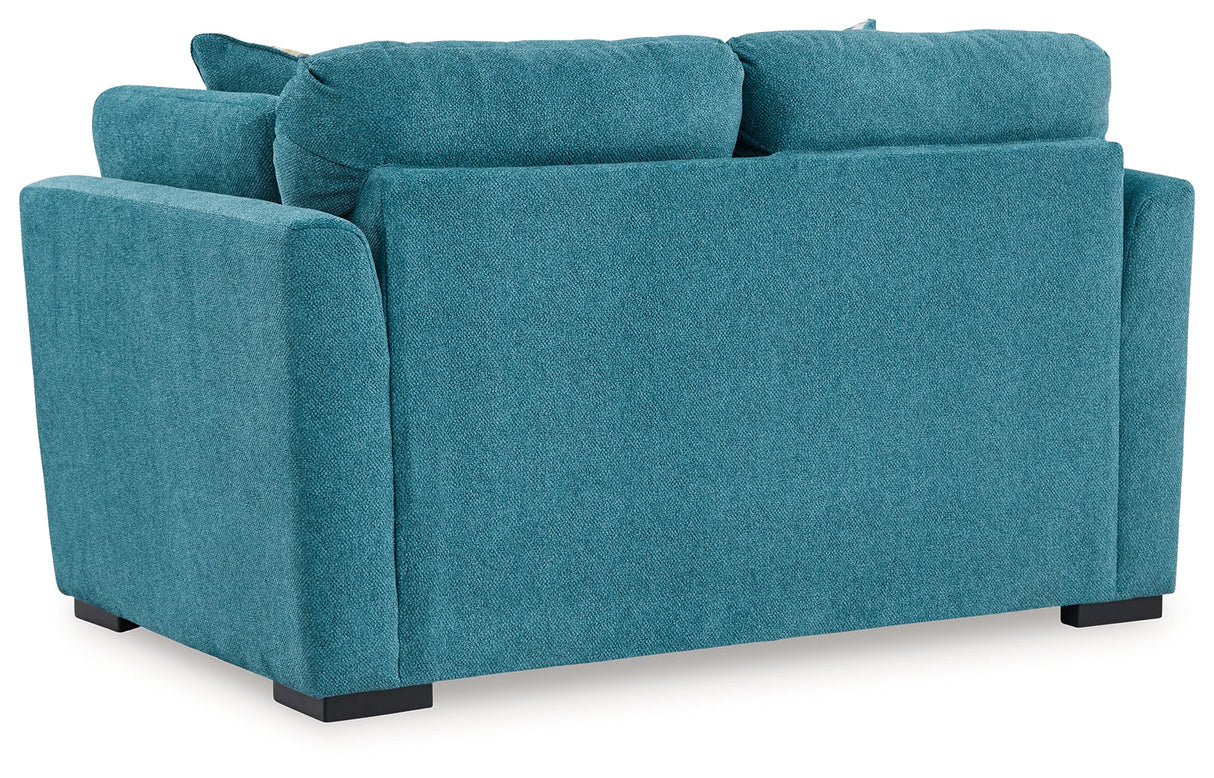 Keerwick Teal Loveseat