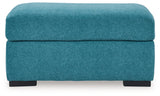 Keerwick Teal Ottoman