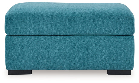 Keerwick Teal Ottoman