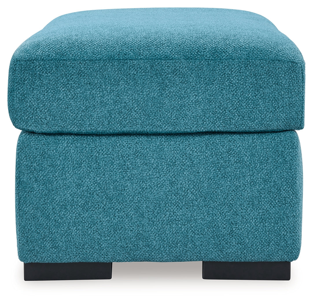 Keerwick Teal Ottoman