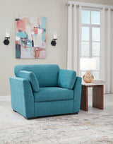 Keerwick Teal Oversized Chair Default Title by Ashley - Eve Furniture