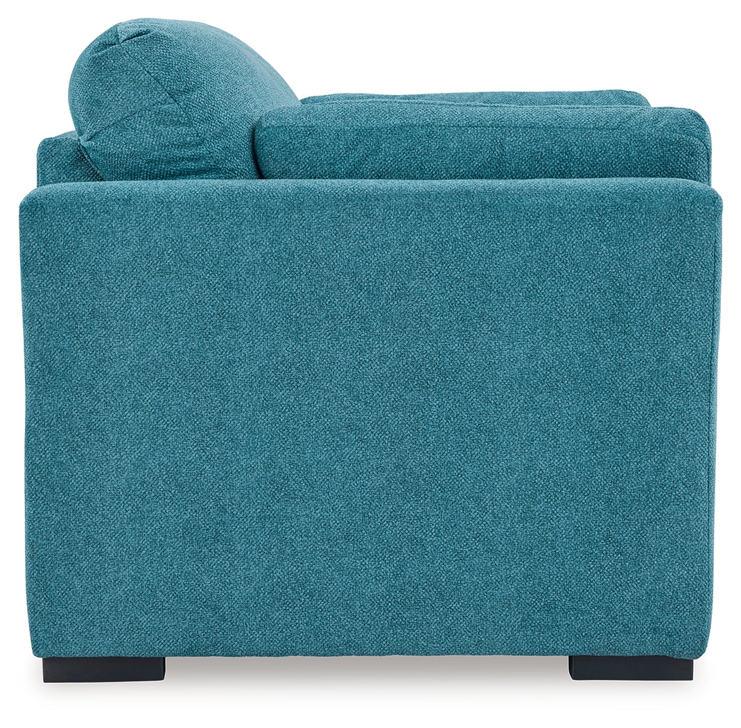 Keerwick Teal Oversized Chair by Ashley - Eve Furniture