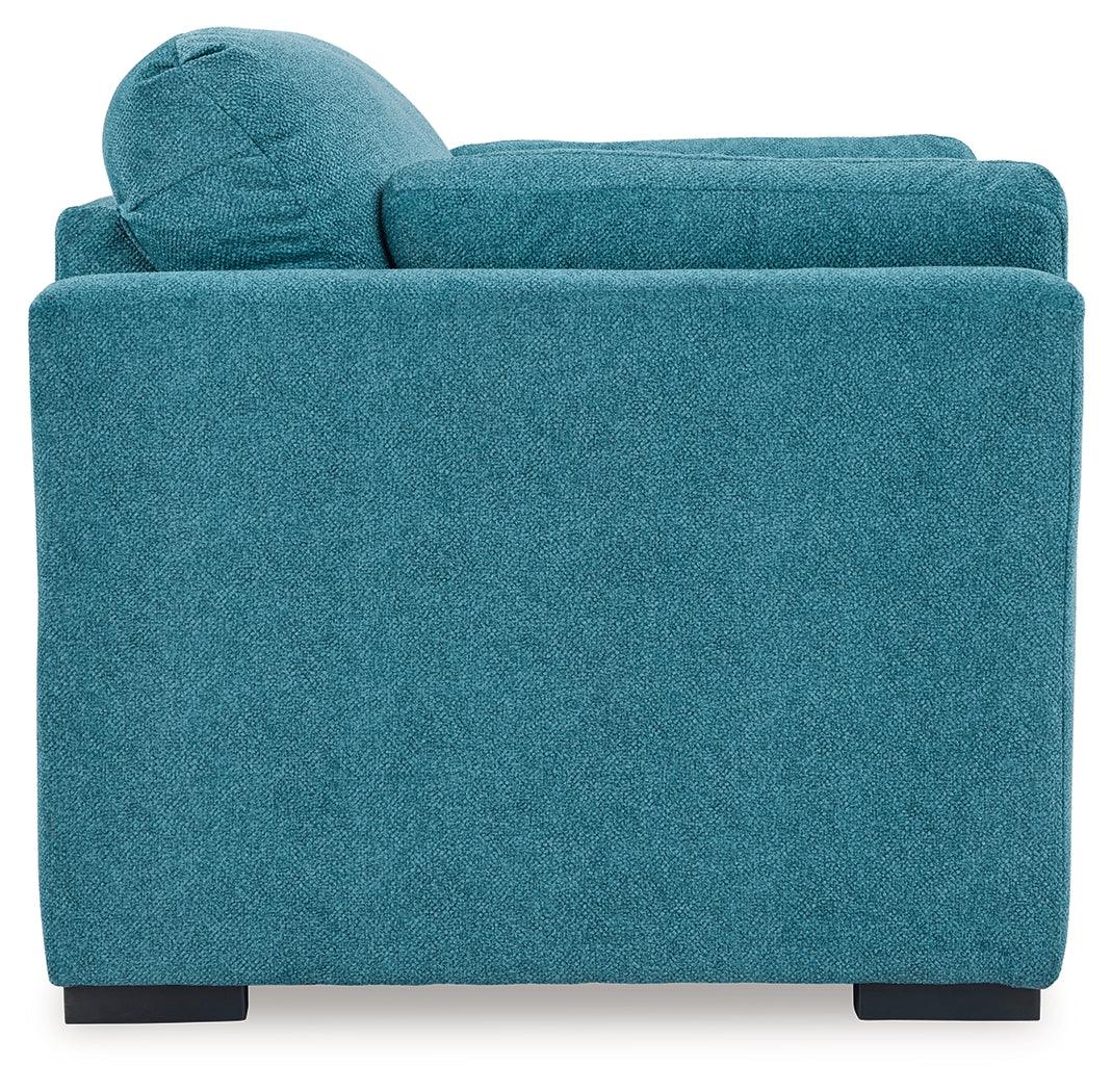 Keerwick Teal Oversized Chair by Ashley at Eve Furniture