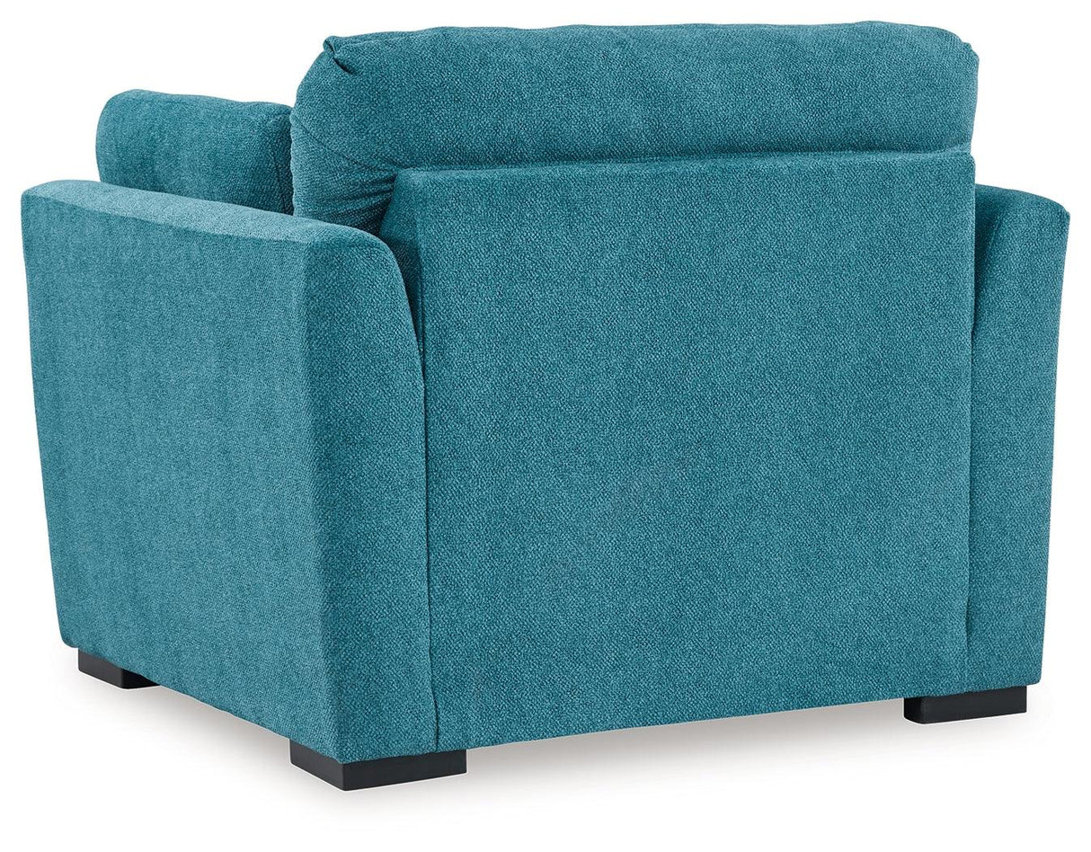 Keerwick Teal Oversized Chair by Ashley at Eve Furniture