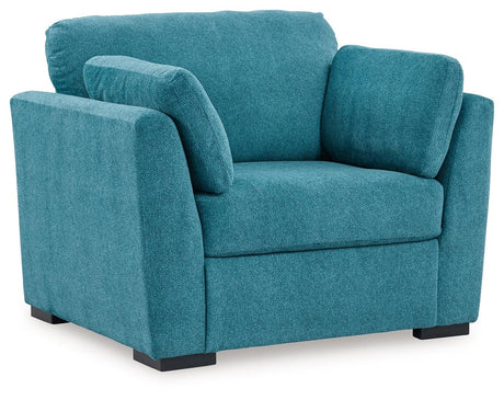 Keerwick Teal Oversized Chair by Ashley at Eve Furniture