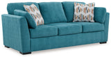Keerwick Teal Sofa by Ashley at Eve Furniture