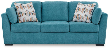 Keerwick Teal Sofa by Ashley at Eve Furniture