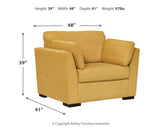 Keerwick Sunflower Sofa, Loveseat, Oversized Chair and Ottoman by Ashley at Eve Furniture