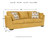 Keerwick Sunflower Sofa, Loveseat, Oversized Chair and Ottoman by Ashley at Eve Furniture