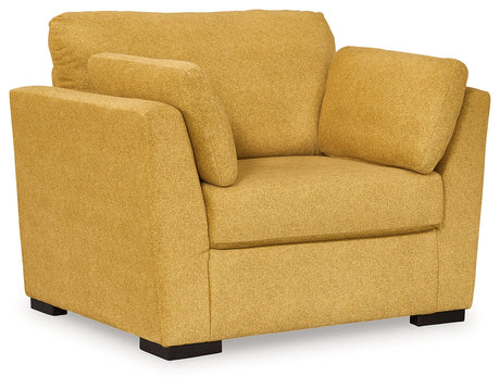 Keerwick Sunflower Sofa, Loveseat, Oversized Chair and Ottoman by Ashley at Eve Furniture