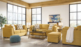 Keerwick Sunflower Sofa, Loveseat, Oversized Chair and Ottoman by Ashley at Eve Furniture