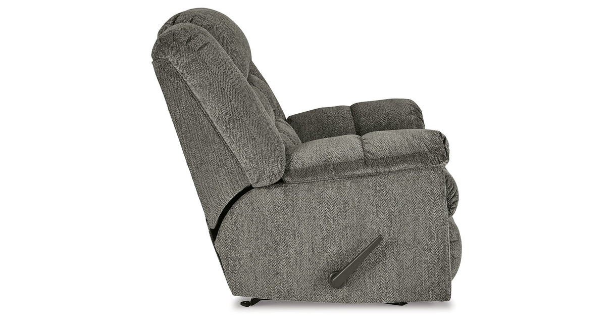 Kegler Putty Recliner by Ashley at Eve Furniture