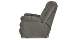 Kegler Putty Recliner by Ashley at Eve Furniture