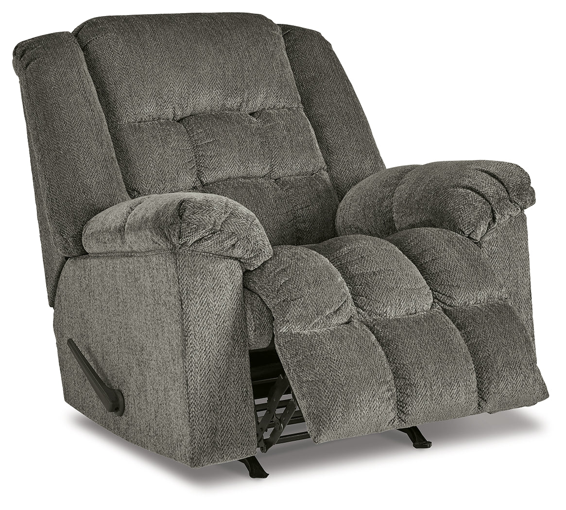 Kegler Putty Recliner by Ashley at Eve Furniture