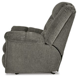 Kegler Putty Recliner by Ashley at Eve Furniture