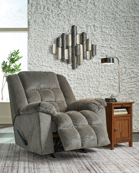 Kegler Putty Recliner by Ashley at Eve Furniture