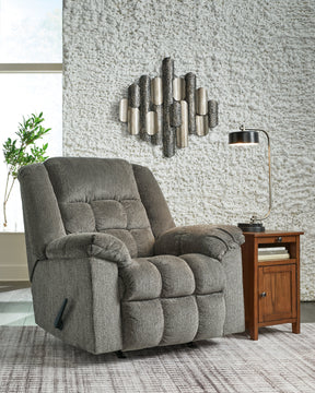 Kegler Putty Recliner by Ashley at Eve Furniture