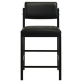 Kehoe Black Upholstered Counter Height Chair (Set of 2) by Coaster at Eve Furniture