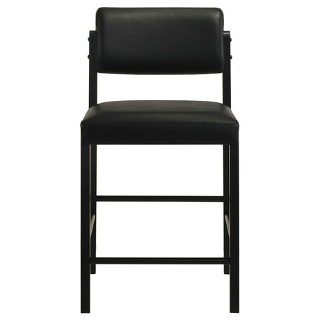 Kehoe Black Upholstered Counter Height Chair (Set of 2) by Coaster at Eve Furniture