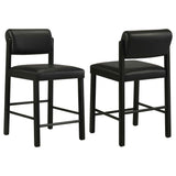 Kehoe Black Upholstered Counter Height Chair (Set of 2) by Coaster at Eve Furniture