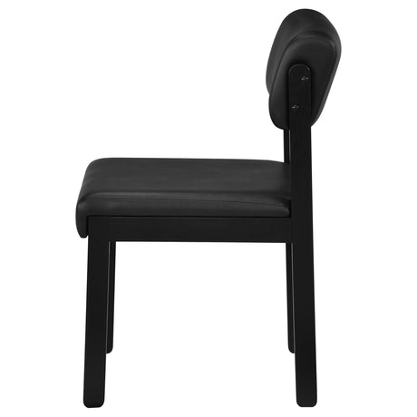 Kehoe Black Upholstered Dining Side Chair (Set of 2) by Coaster at Eve Furniture