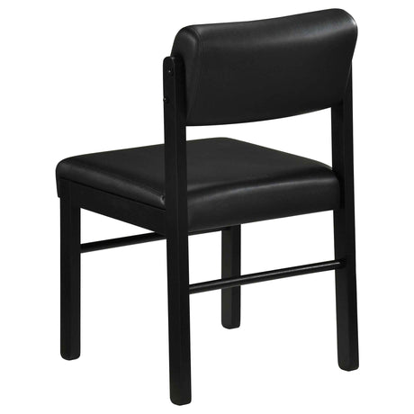 Kehoe Black Upholstered Dining Side Chair (Set of 2) by Coaster at Eve Furniture