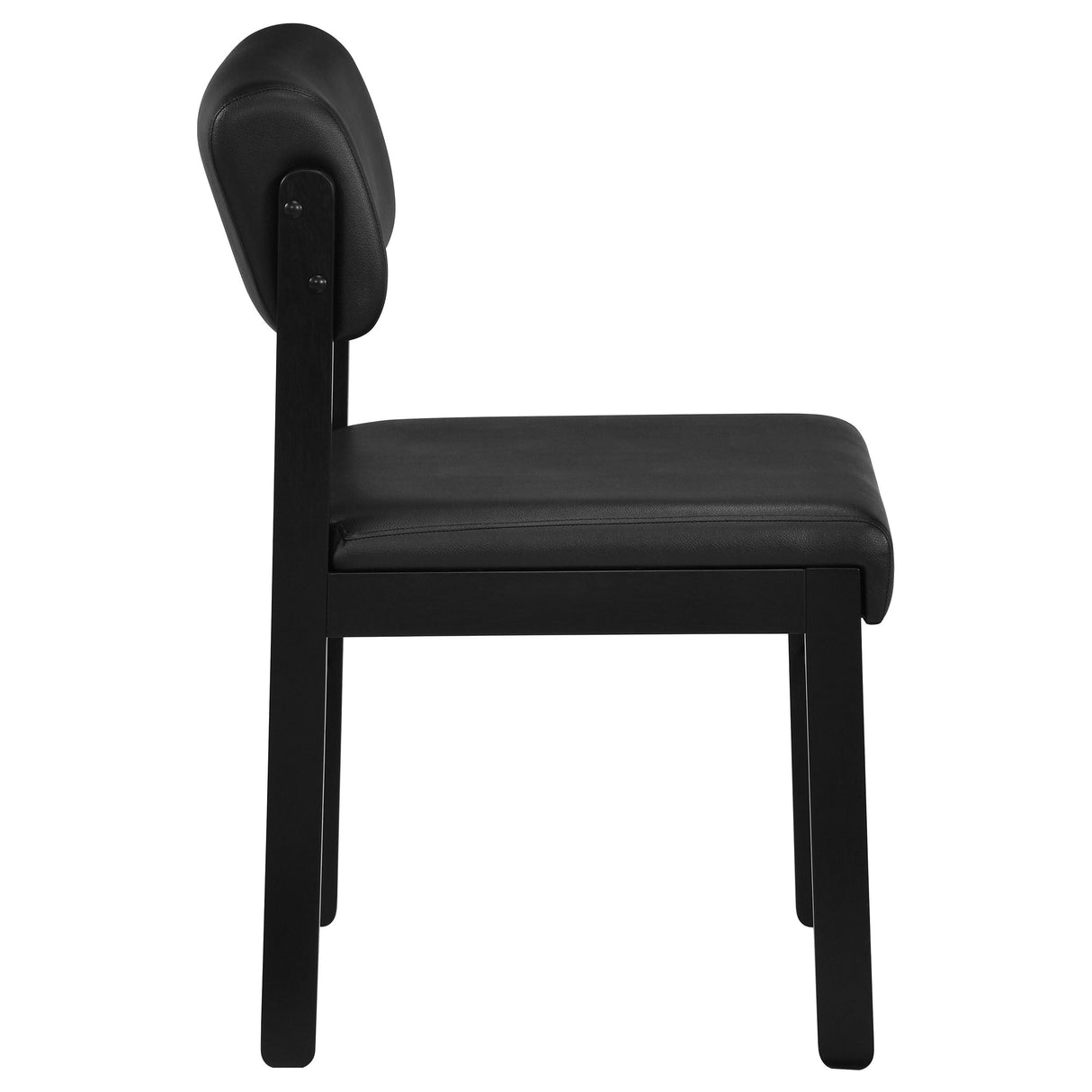 Kehoe Black Upholstered Dining Side Chair (Set of 2) by Coaster at Eve Furniture