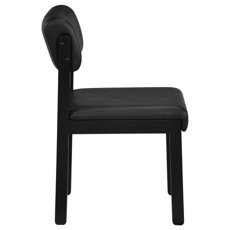 Kehoe Black Upholstered Dining Side Chair (Set of 2) by Coaster at Eve Furniture
