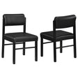 Kehoe Black Upholstered Dining Side Chair (Set of 2) by Coaster at Eve Furniture