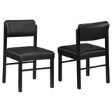 Kehoe Black Upholstered Dining Side Chair (Set of 2) by Coaster at Eve Furniture