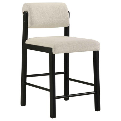 Kehoe Cream/Black Upholstered Counter Height Chair (Set of 2) by Coaster at Eve Furniture