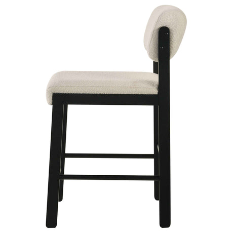 Kehoe Cream/Black Upholstered Counter Height Chair (Set of 2) by Coaster at Eve Furniture