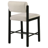 Kehoe Cream/Black Upholstered Counter Height Chair (Set of 2) by Coaster at Eve Furniture