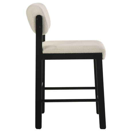 Kehoe Cream/Black Upholstered Counter Height Chair (Set of 2) by Coaster at Eve Furniture