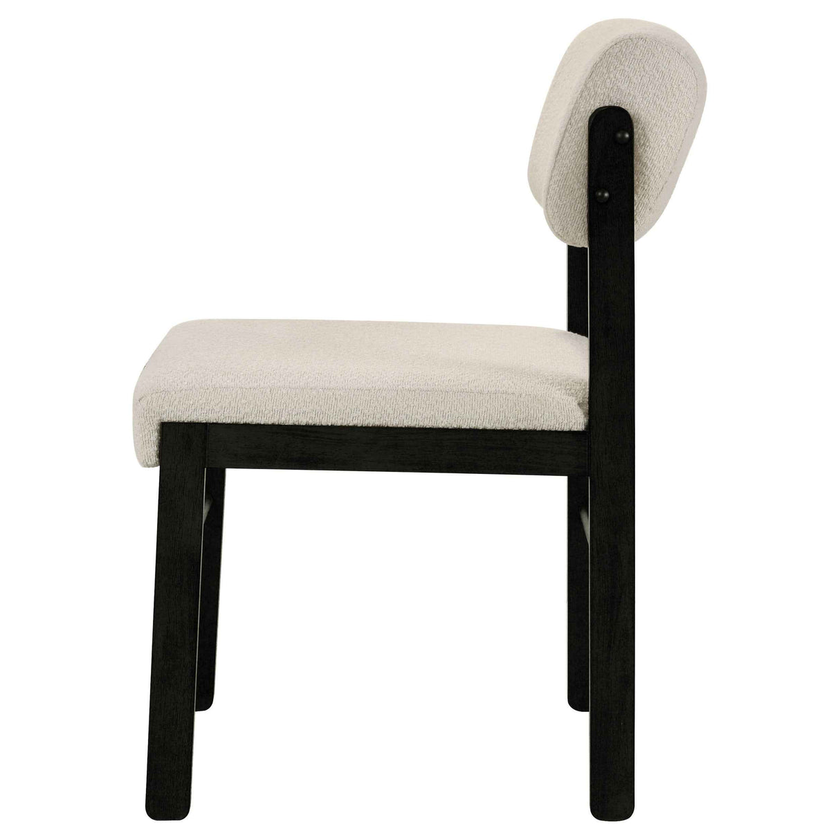Kehoe Cream/Black Upholstered Dining Side Chair (Set of 2) by Coaster at Eve Furniture