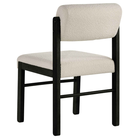 Kehoe Cream/Black Upholstered Dining Side Chair (Set of 2) by Coaster at Eve Furniture