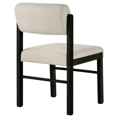 Kehoe Cream/Black Upholstered Dining Side Chair (Set of 2) by Coaster at Eve Furniture