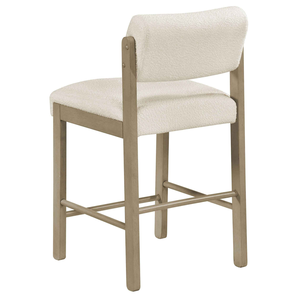 Kehoe Cream/Natural Oak Upholstered Counter Height Chair (Set of 2) by Coaster at Eve Furniture