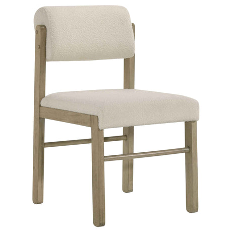 Kehoe Cream/Natural Oak Upholstered Dining Side Chair (Set of 2) by Coaster at Eve Furniture