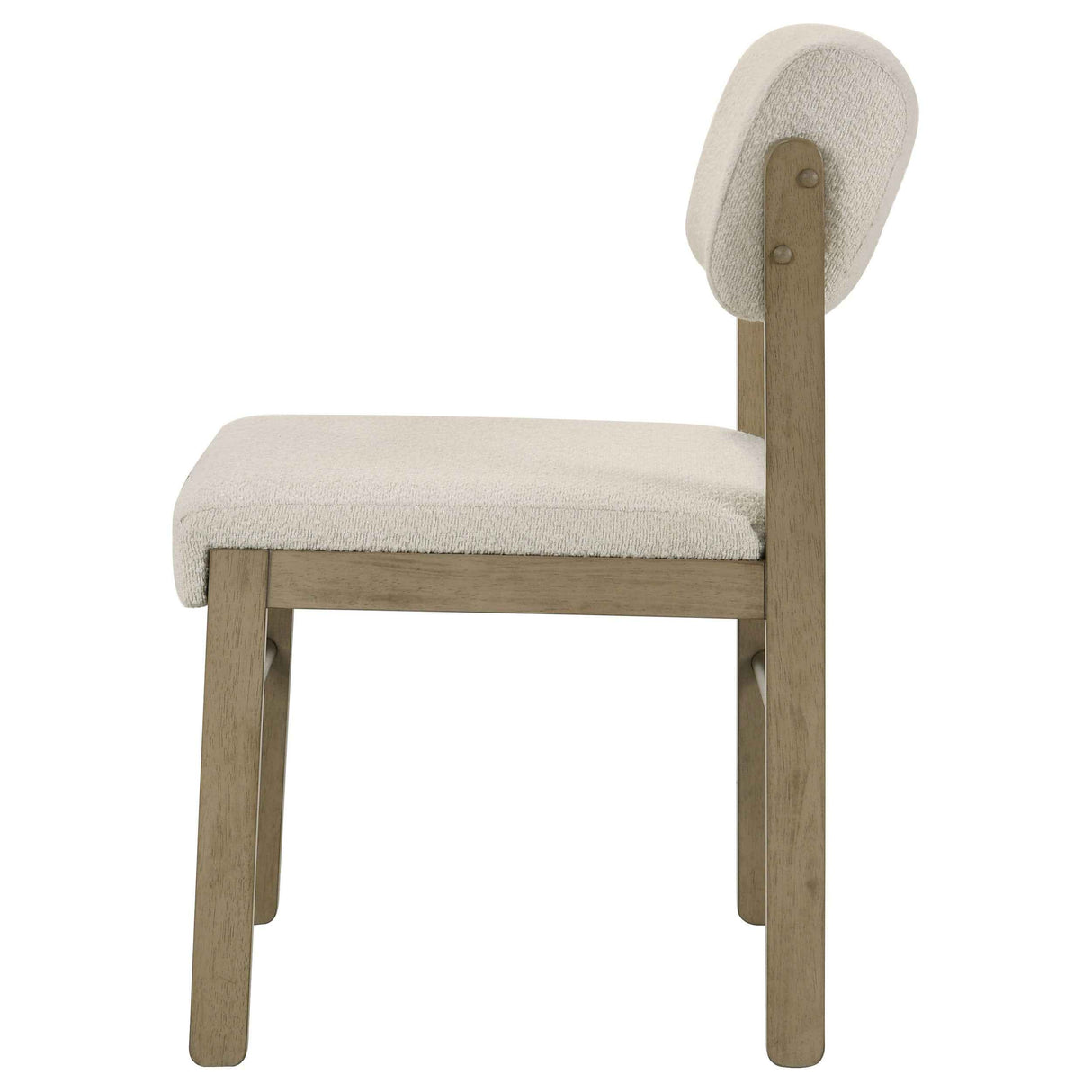 Kehoe Cream/Natural Oak Upholstered Dining Side Chair (Set of 2) by Coaster at Eve Furniture