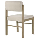 Kehoe Cream/Natural Oak Upholstered Dining Side Chair (Set of 2) by Coaster at Eve Furniture