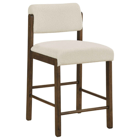 Kehoe Cream/Walnut Upholstered Counter Height Chair (Set of 2) by Coaster at Eve Furniture