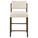 Kehoe Cream/Walnut Upholstered Counter Height Chair (Set of 2) by Coaster at Eve Furniture