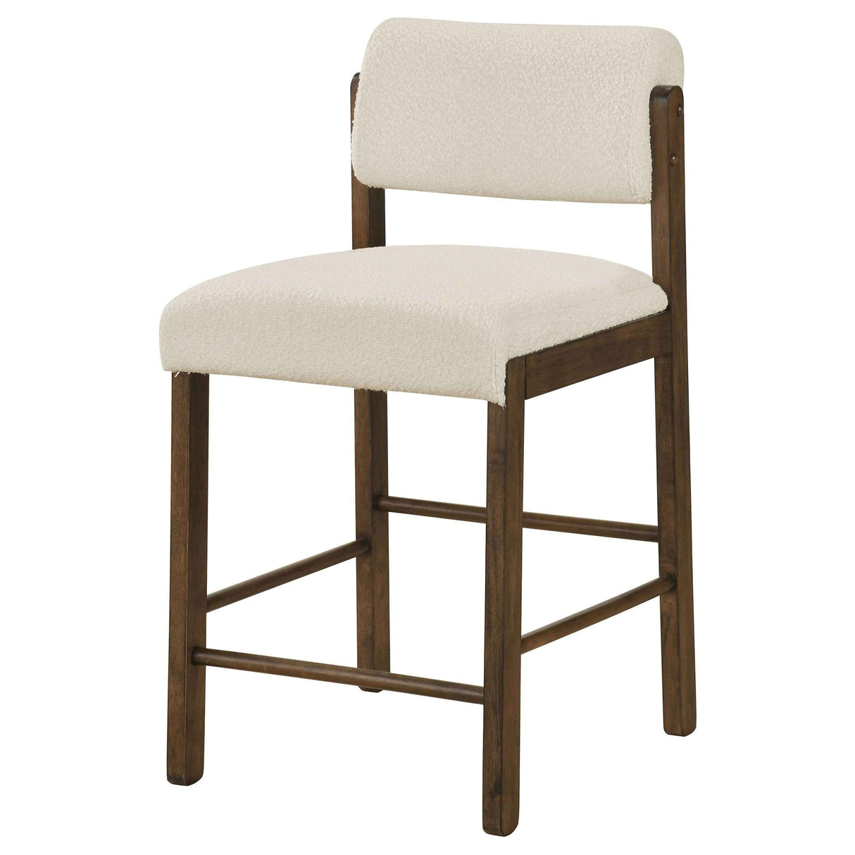 Kehoe Cream/Walnut Upholstered Counter Height Chair (Set of 2) by Coaster at Eve Furniture