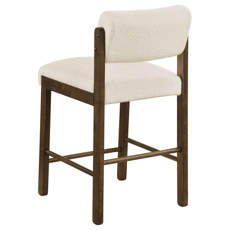 Kehoe Cream/Walnut Upholstered Counter Height Chair (Set of 2) by Coaster at Eve Furniture