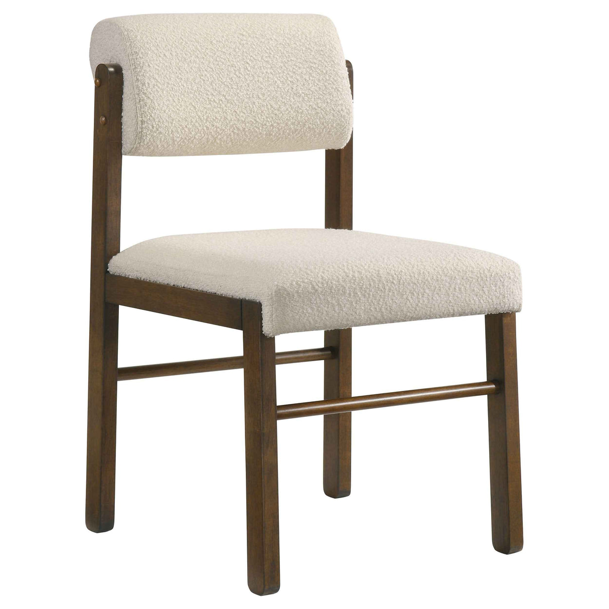 Kehoe Cream/Walnut Upholstered Dining Side Chair (Set of 2) by Coaster at Eve Furniture