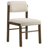 Kehoe Cream/Walnut Upholstered Dining Side Chair (Set of 2) by Coaster at Eve Furniture