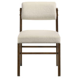 Kehoe Cream/Walnut Upholstered Dining Side Chair (Set of 2) by Coaster at Eve Furniture